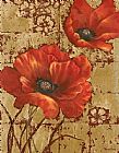 Poppies on Gold I by Vivian Flasch